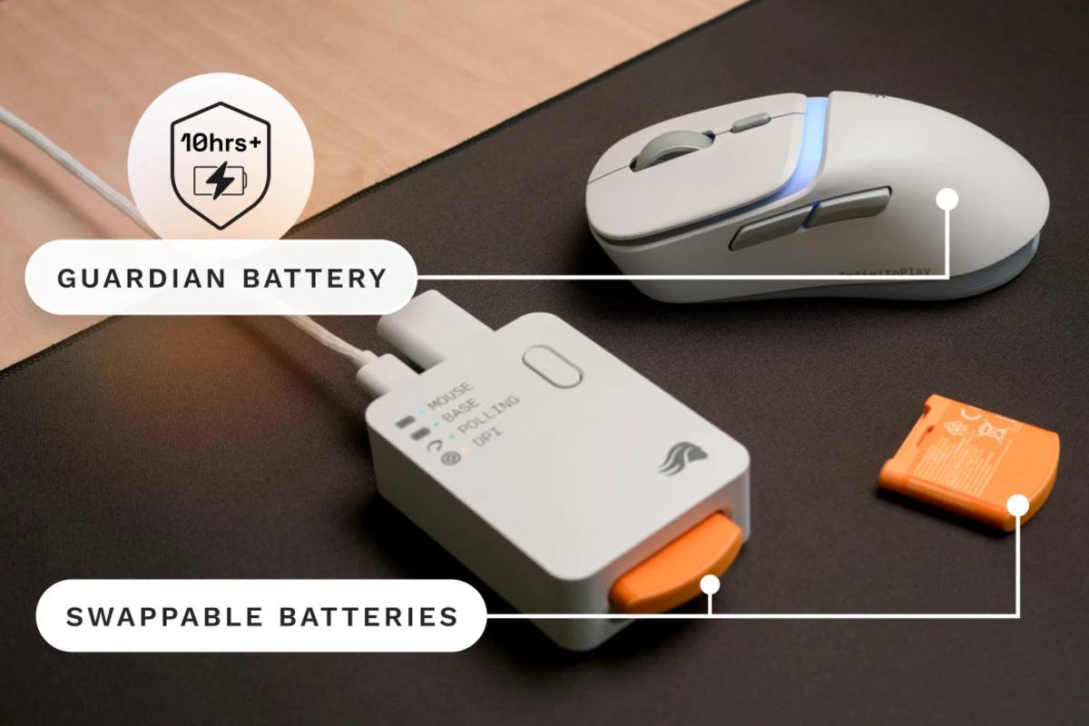 Glorious Gaming D3 Wireless batterier