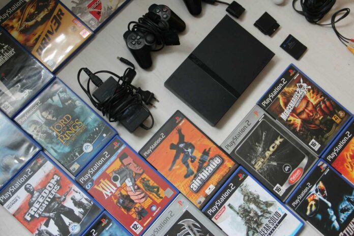 Playstation med spel